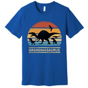 Grandmasaurus Grandma Dinosaur Saurus Christmas Halloween Gift Premium T-Shirt