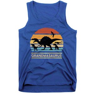 Grandmasaurus Grandma Dinosaur Saurus Christmas Halloween Gift Tank Top