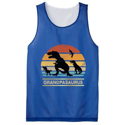 Grandpasaurus Grandpa Dinosaur Saurus Christmas Halloween Gift Mesh Reversible Basketball Jersey Tank