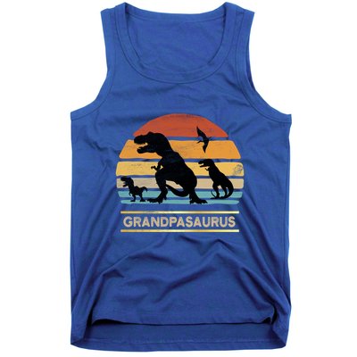 Grandpasaurus Grandpa Dinosaur Saurus Christmas Halloween Gift Tank Top