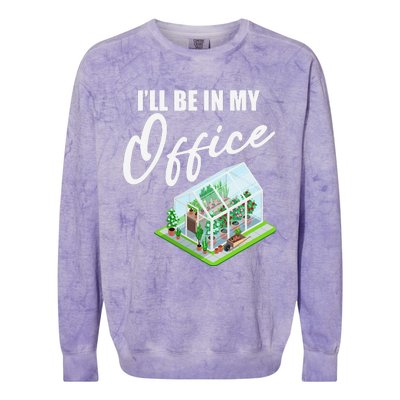 Greenhouse Gardening Design With Humorous Message Colorblast Crewneck Sweatshirt