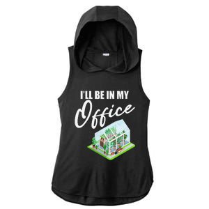 Greenhouse Gardening Design With Humorous Message Ladies PosiCharge Tri-Blend Wicking Draft Hoodie Tank