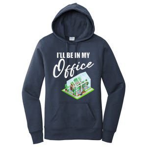 Greenhouse Gardening Design With Humorous Message Women's Pullover Hoodie