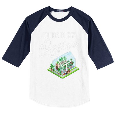 Greenhouse Gardening Design With Humorous Message Baseball Sleeve Shirt