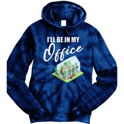 Greenhouse Gardening Design With Humorous Message Tie Dye Hoodie