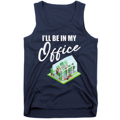 Greenhouse Gardening Design With Humorous Message Tank Top