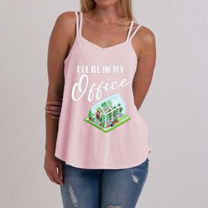 Greenhouse Gardening Design With Humorous Message Women's Strappy Tank