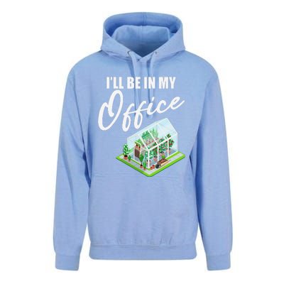 Greenhouse Gardening Design With Humorous Message Unisex Surf Hoodie