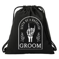 Gothic Groom Death Of A Bachelor Wedding Bachelor Party Drawstring Bag