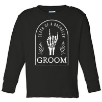 Gothic Groom Death Of A Bachelor Wedding Bachelor Party Toddler Long Sleeve Shirt