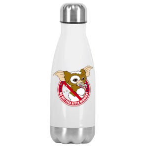 Gremlins Gizmo Do Not Feed After Midnight Funny Gift Stainless Steel Insulated Water Bottle