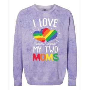 Great Gift Design Of Lesbian Moms Cool Gift Colorblast Crewneck Sweatshirt