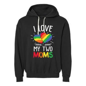 Great Gift Design Of Lesbian Moms Cool Gift Garment-Dyed Fleece Hoodie