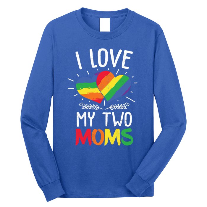 Great Gift Design Of Lesbian Moms Cool Gift Long Sleeve Shirt