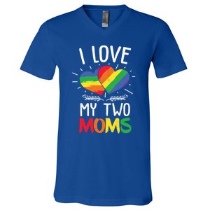 Great Gift Design Of Lesbian Moms Cool Gift V-Neck T-Shirt