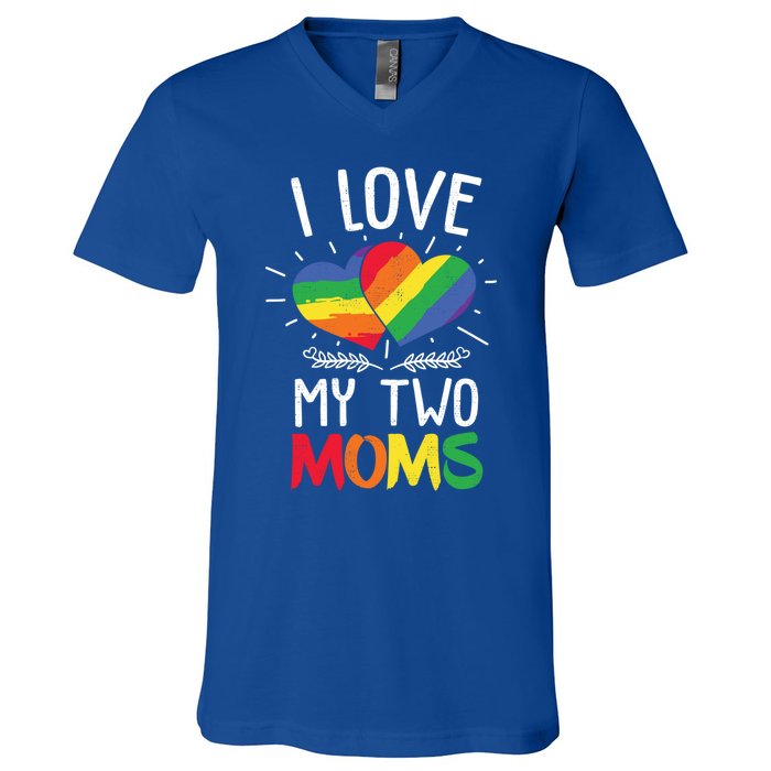 Great Gift Design Of Lesbian Moms Cool Gift V-Neck T-Shirt