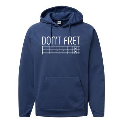 Guitar Gift Don't Fret Performance Fleece Hoodie