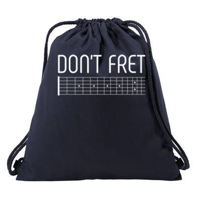 Guitar Gift Don't Fret Drawstring Bag