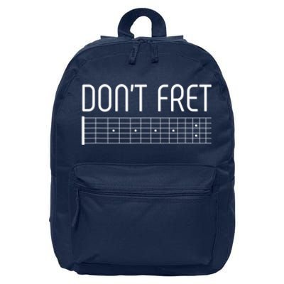 Guitar Gift Don't Fret 16 in Basic Backpack