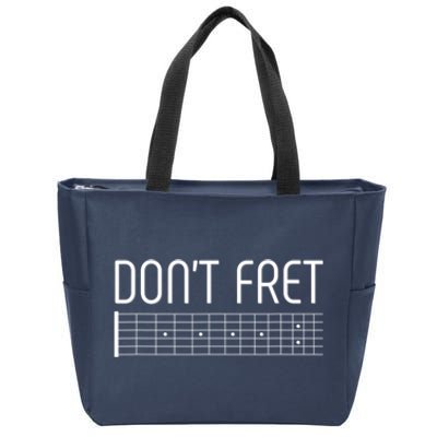 Guitar Gift Don't Fret Zip Tote Bag