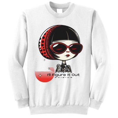 Goth Girl Edgy Muse ILl Figure It Out Sweatshirt