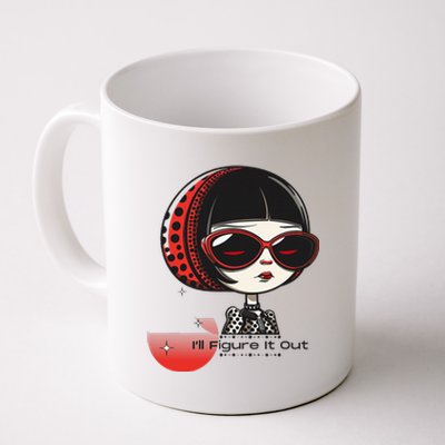 Goth Girl Edgy Muse ILl Figure It Out Coffee Mug