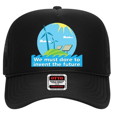 Go Green Earth Day Renewable Energy Sun Solar Wind Power Trucker Hat