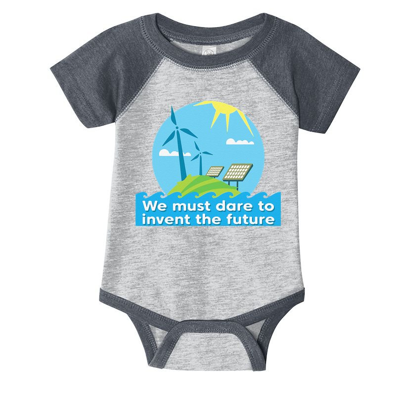 Go Green Earth Day Renewable Energy Sun Solar Wind Power Infant Baby Jersey Bodysuit