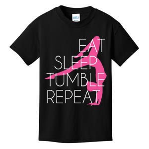 Gymnastics Gift Eat Sleep Tumble Repeat Gift For Gymnast Kids T-Shirt