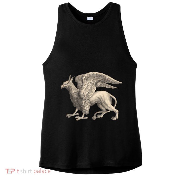 Griffin Gift Eagle Lion Medieval Bird Mythical Creature Gift Ladies PosiCharge Tri-Blend Wicking Tank