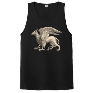 Griffin Gift Eagle Lion Medieval Bird Mythical Creature Gift PosiCharge Competitor Tank