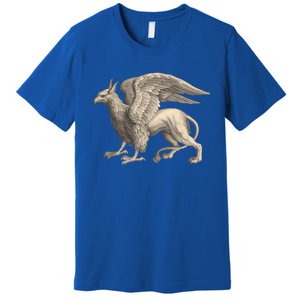 Griffin Gift Eagle Lion Medieval Bird Mythical Creature Gift Premium T-Shirt