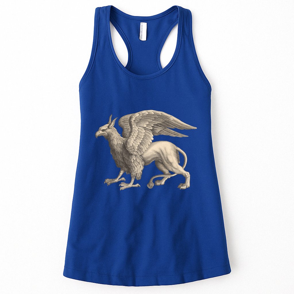 Griffin Gift Eagle Lion Medieval Bird Mythical Creature Gift Womens Tank Top
