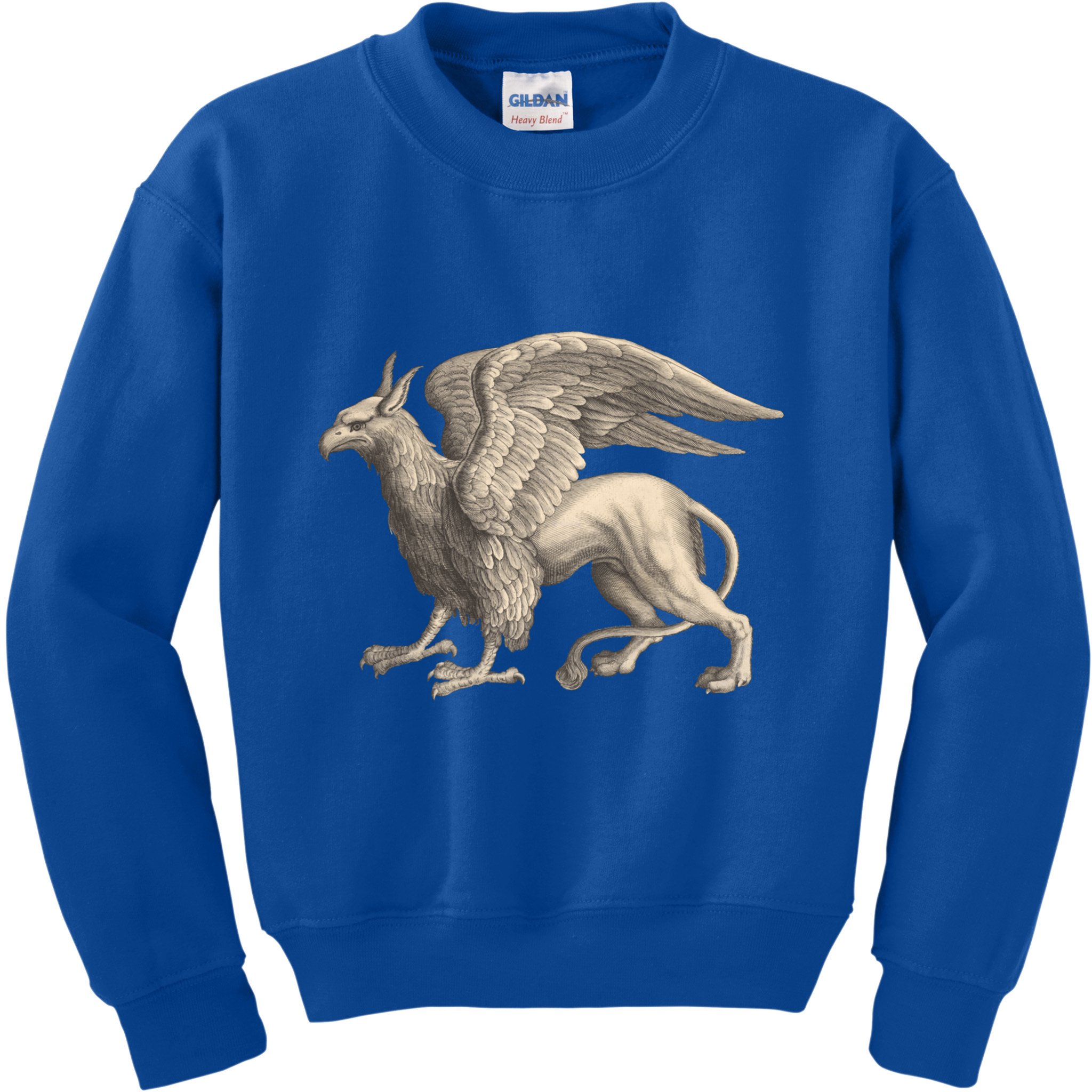 Griffin Gift Eagle Lion Medieval Bird Mythical Creature Gift Kids Sweatshirt