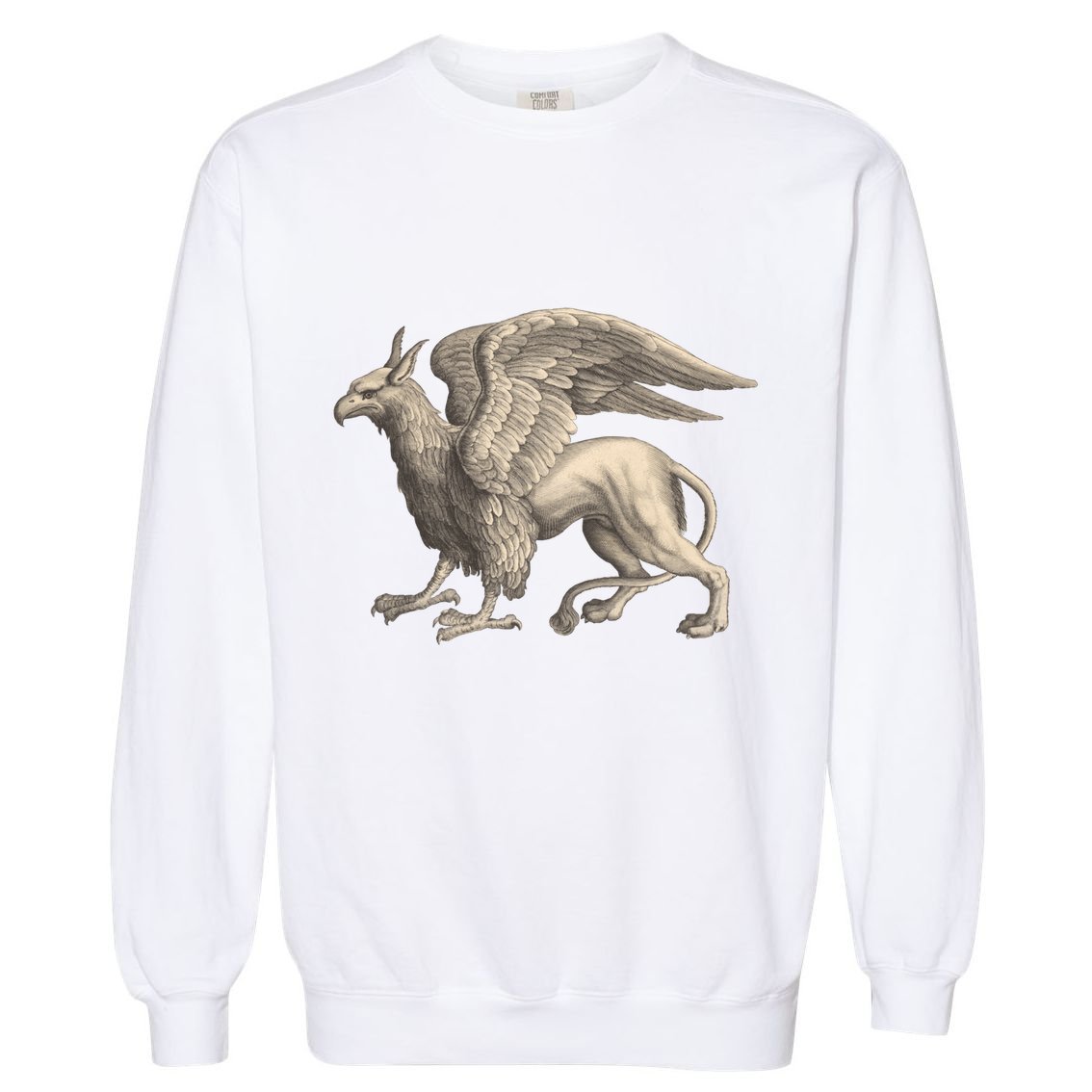 Griffin Gift Eagle Lion Medieval Bird Mythical Creature Gift Garment-Dyed Sweatshirt