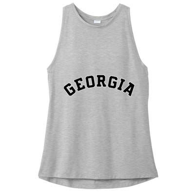 Georgia Ladies PosiCharge Tri-Blend Wicking Tank
