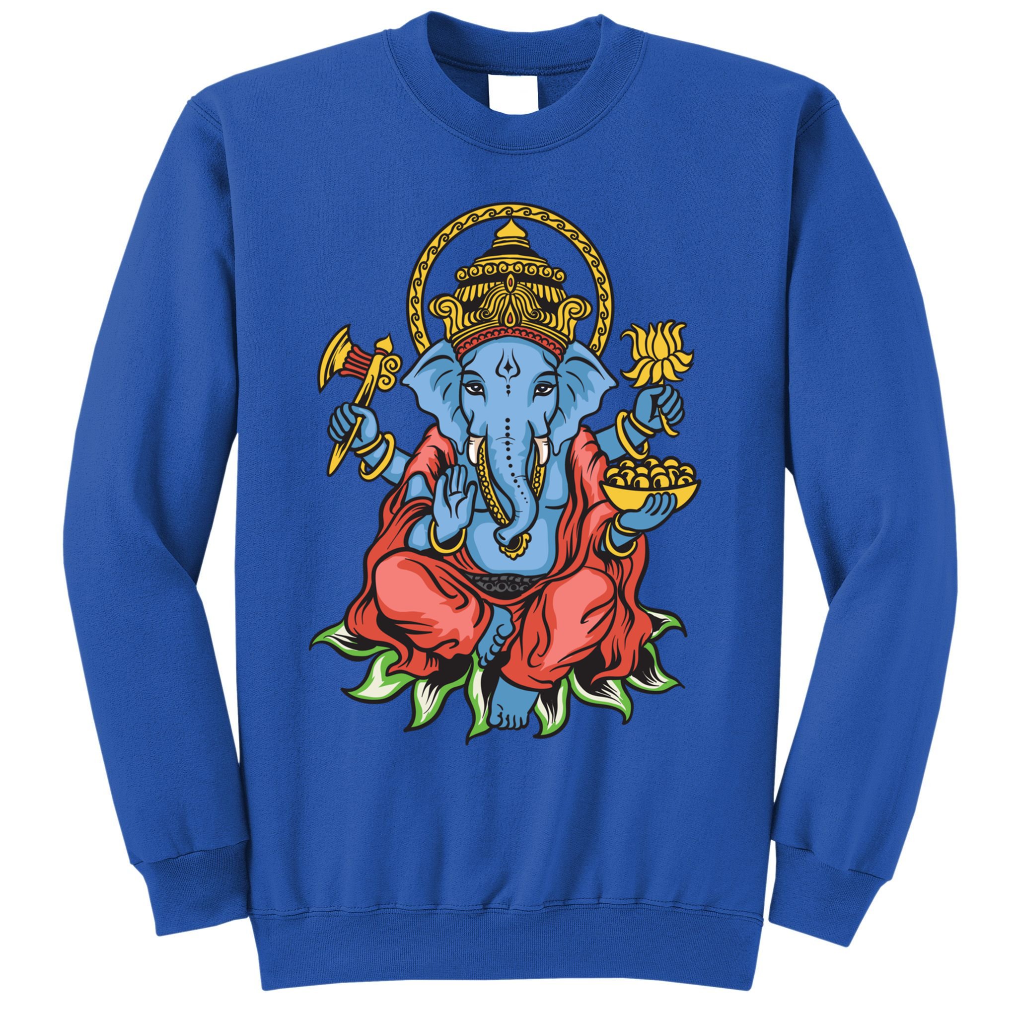 Ganesha God Elephant Gift Spiritual Hindu Yoga Meditation Great Gift Sweatshirt