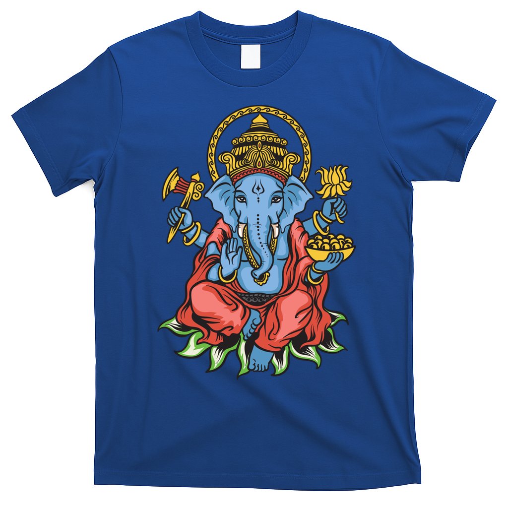 Ganesha God Elephant Gift Spiritual Hindu Yoga Meditation Great Gift T-Shirt