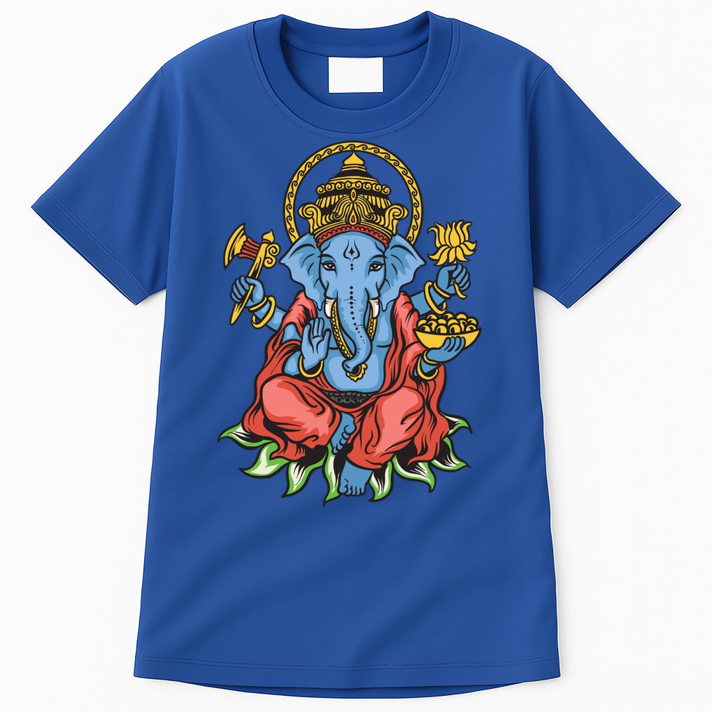 Ganesha God Elephant Gift Spiritual Hindu Yoga Meditation Great Gift Tall T-Shirt