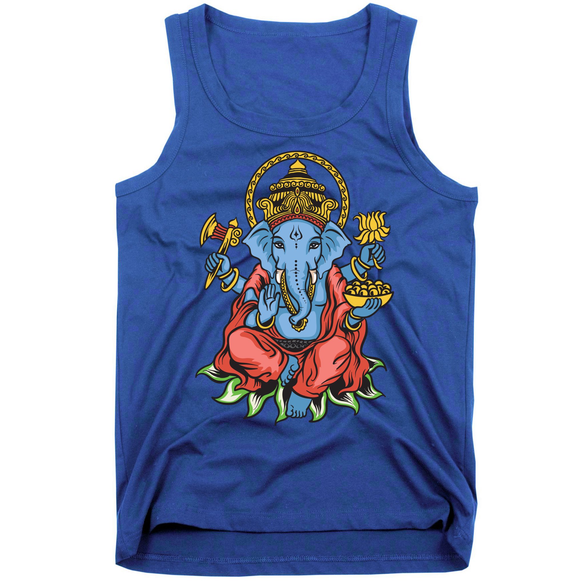 Ganesha God Elephant Gift Spiritual Hindu Yoga Meditation Great Gift Tank Top