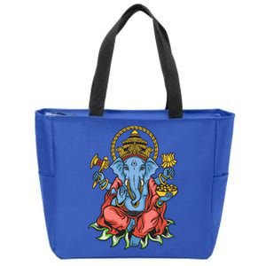 Ganesha God Elephant Gift Spiritual Hindu Yoga Meditation Great Gift Zip Tote Bag