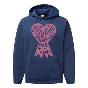 Greatest Grandma Ever Performance Fleece Hoodie