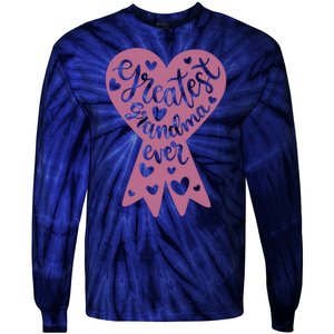 Greatest Grandma Ever Tie-Dye Long Sleeve Shirt