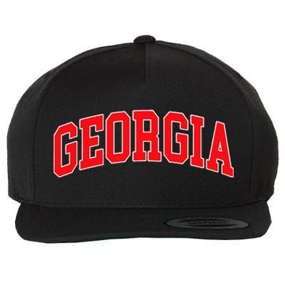 Georgia Wool Snapback Cap