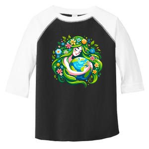 Green Goddess Earth Day Save Our Planet Toddler Fine Jersey T-Shirt