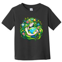 Green Goddess Earth Day Save Our Planet Toddler T-Shirt