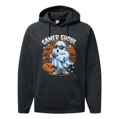 Gamer Ghoul For The Ultimate Gamer With Haunted Factor Performance Fleece Hoodie