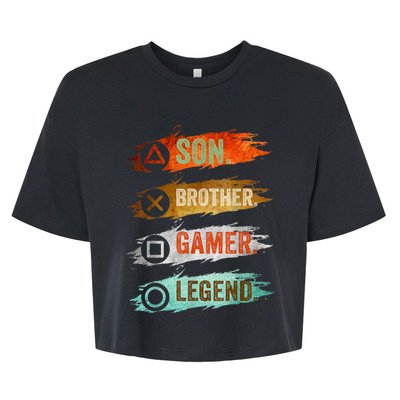 Gaming Gifts For Teenage 816 Year Old Gamer Bella+Canvas Jersey Crop Tee