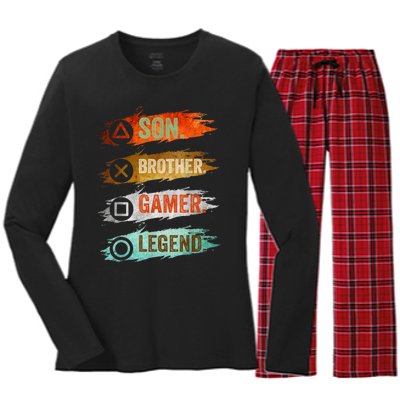 Gaming Gifts For Teenage 816 Year Old Gamer Women's Long Sleeve Flannel Pajama Set 