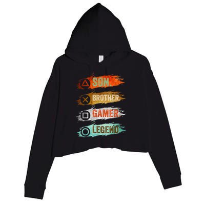 Gaming Gifts For Teenage 816 Year Old Gamer Crop Fleece Hoodie